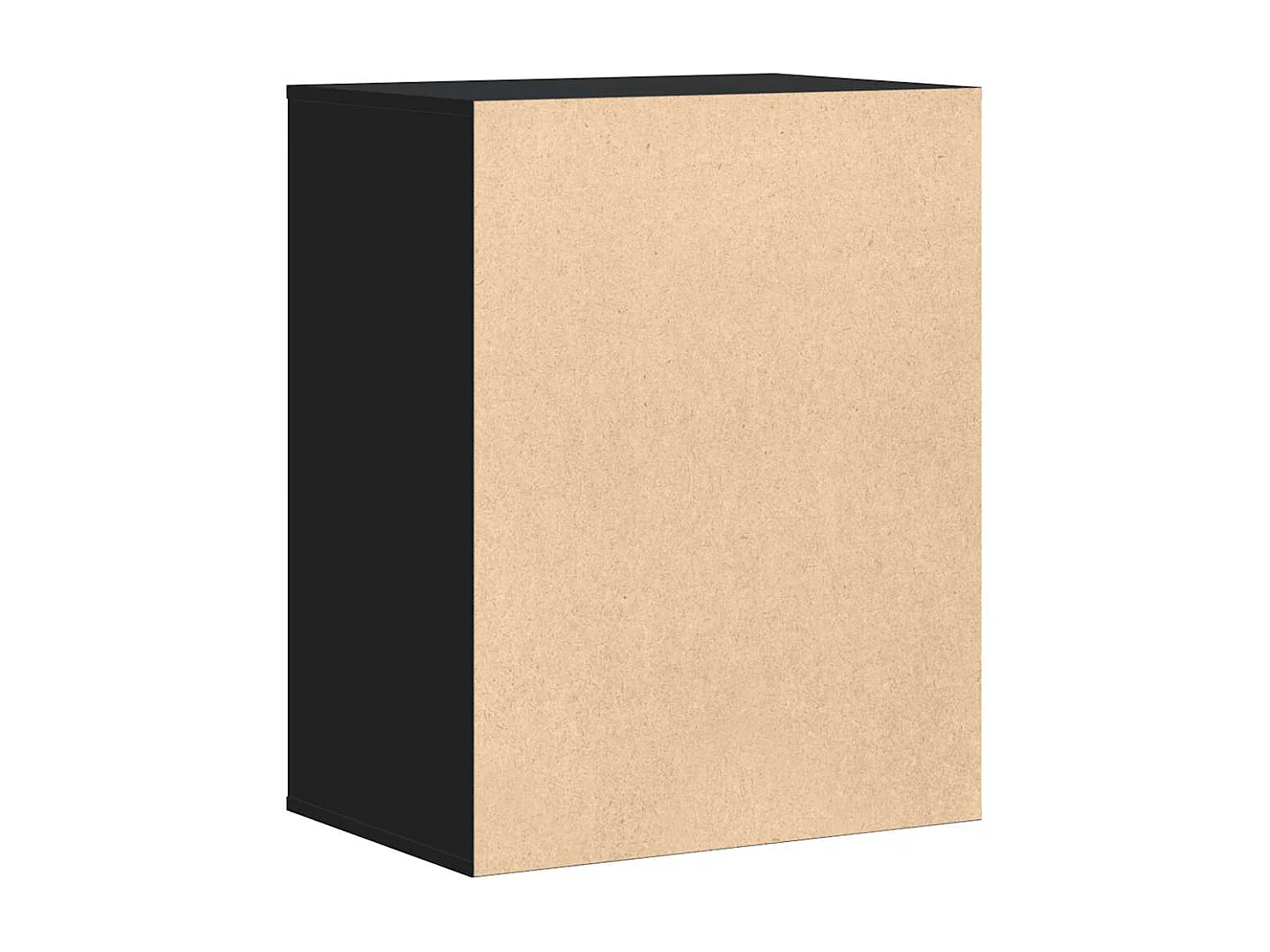 Commode d'angle noir 60x41x76 cm bois d'ingénierie