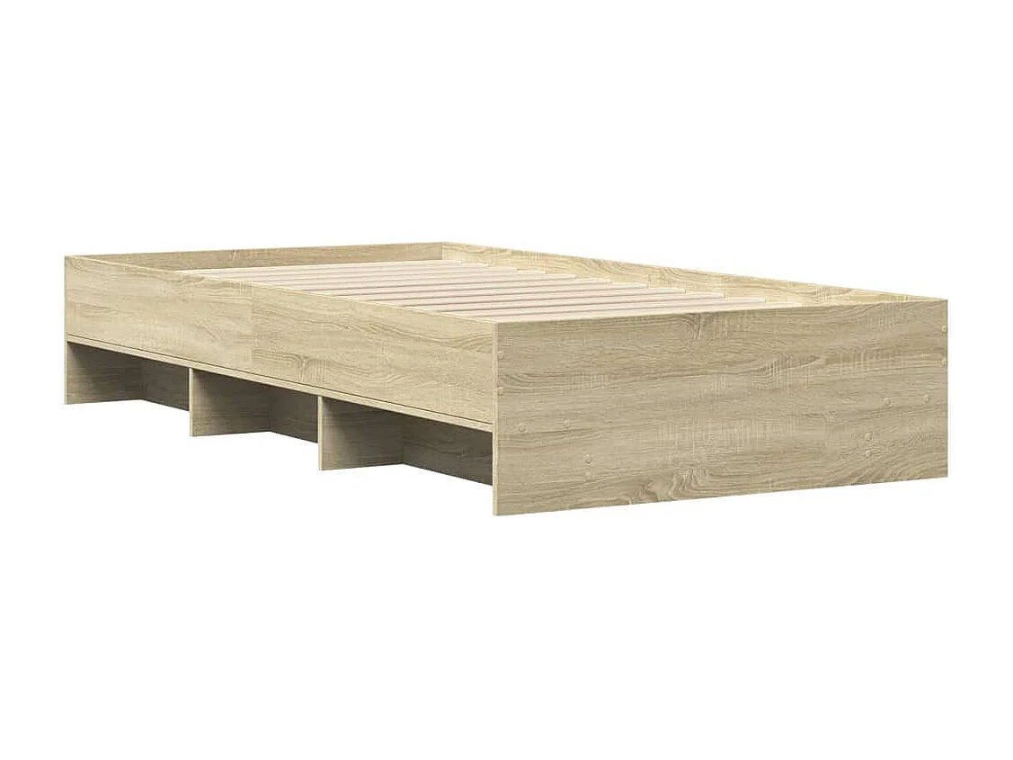 Cadre de lit sans matelas chêne sonoma 90x200 cm