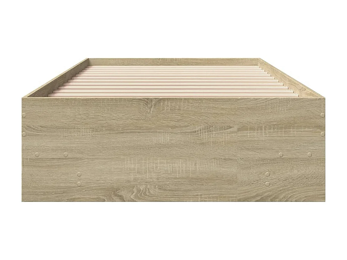 Cadre de lit sans matelas chêne sonoma 90x200 cm