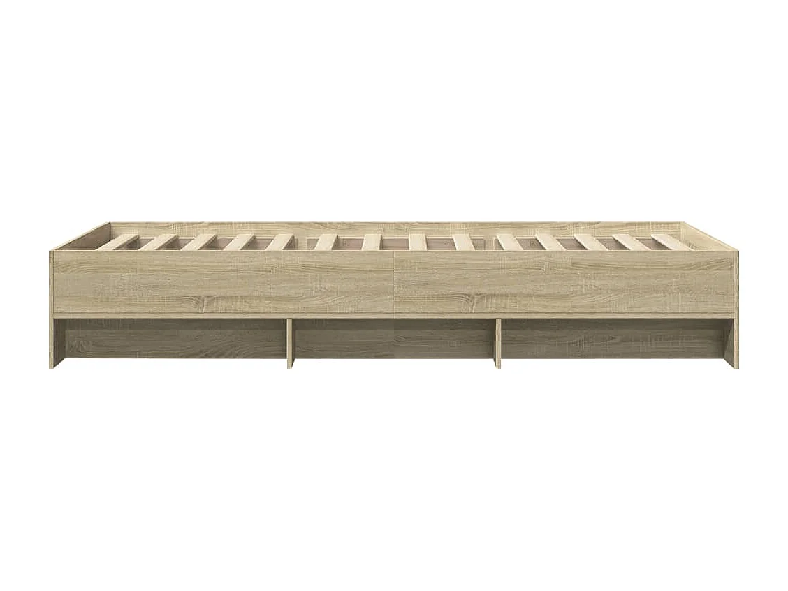 Cadre de lit sans matelas chêne sonoma 90x200 cm