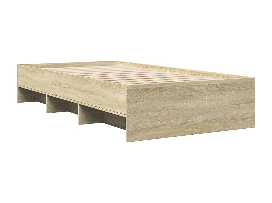 Cadre de lit sans matelas chêne sonoma 90x200 cm