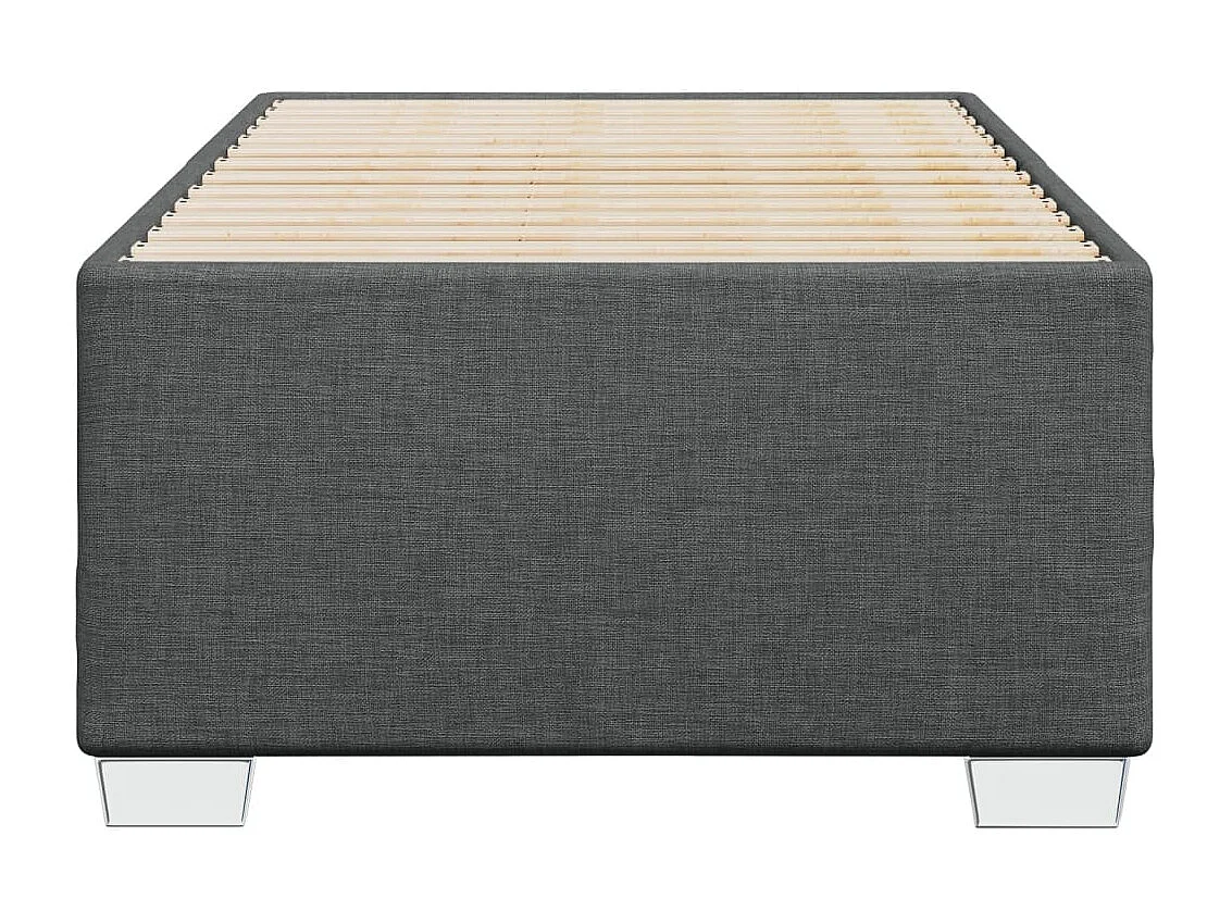 Giroletto senza Materasso Grigio Scuro 90x190 cm Tessuto