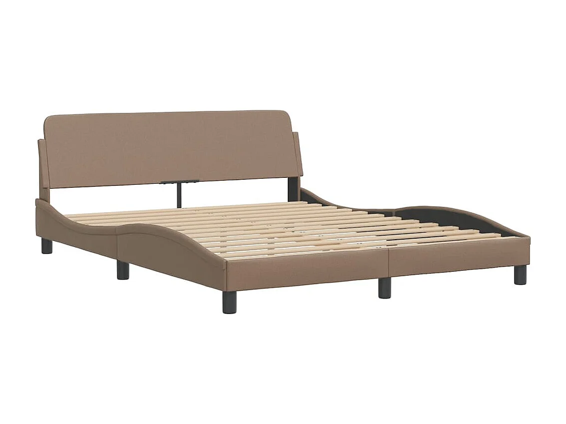 Cadre de lit Viana avec LED sans matelas cappuccino 160x200 cm