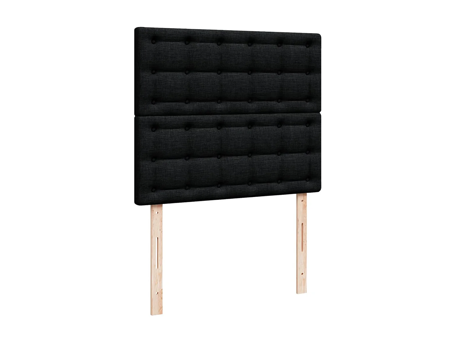 Sommier à lattes de lit avec matelas Noir 120x200 cm Tissu