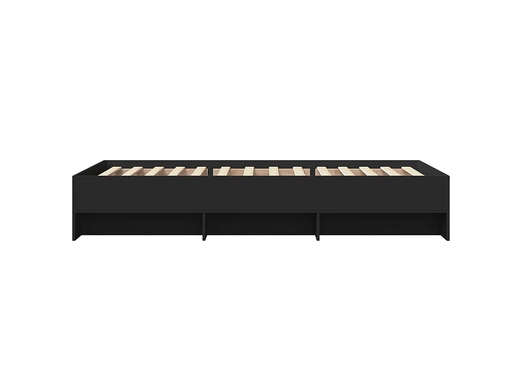 Bettgestell Schwarz 100x200 cm Holzwerkstoff
