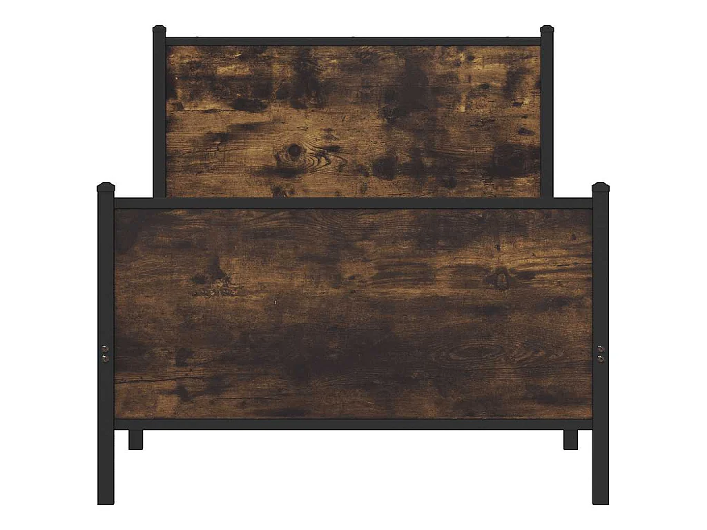 Giroletto senza Materaso in Metallo Rovere Fumo 80x200 cm