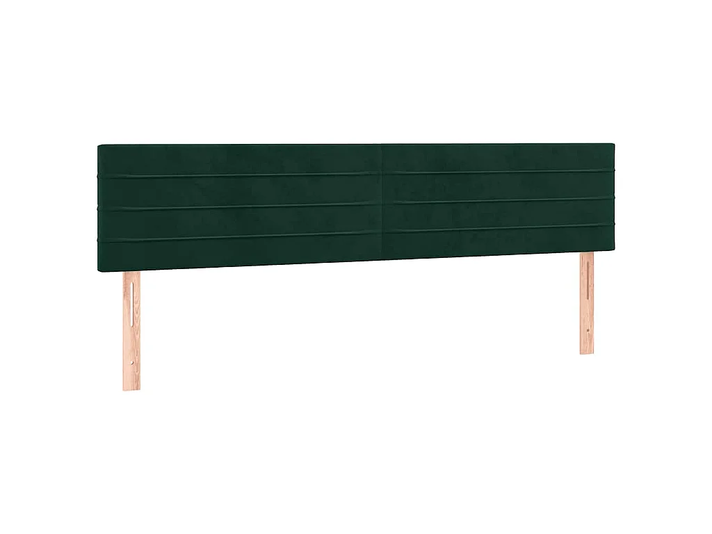 Sommier à lattes de lit avec matelas LED Vert foncé 180x200 cm