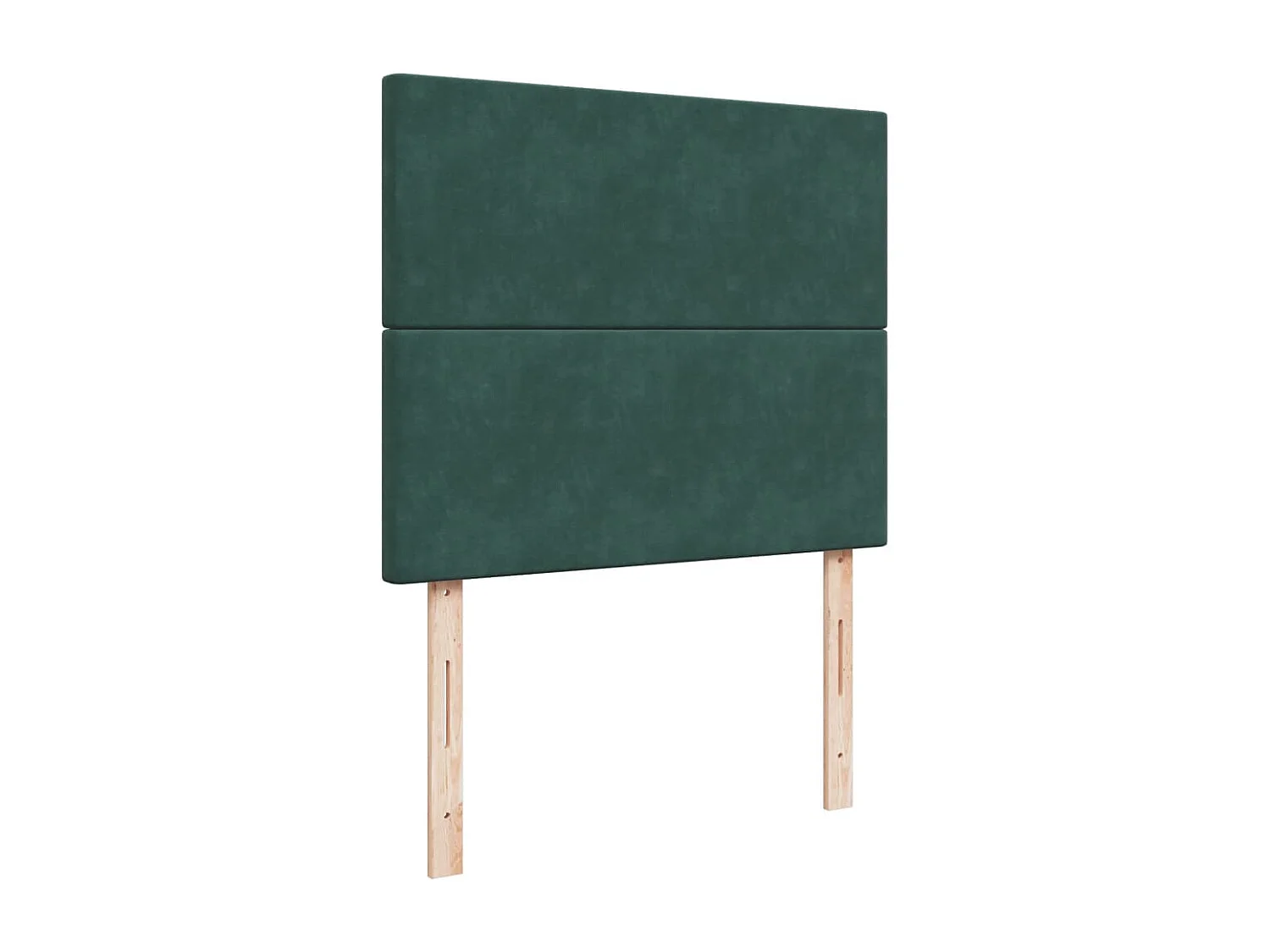 Giroletto a Molle con Materasso Verde Scuro 120x190 cm Velluto