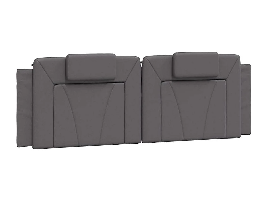 Cadre de lit Viana sans matelas gris 160x200 cm similicuir