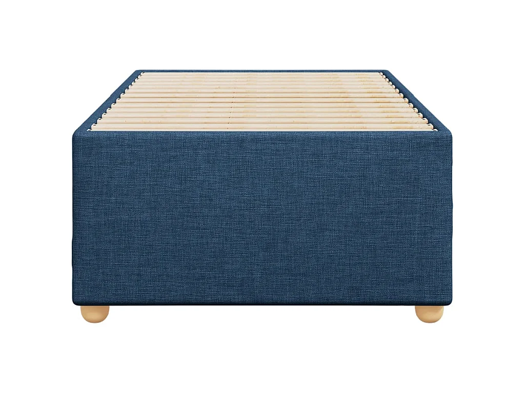 Bedframe zonder matras 90x190 cm stof blauw