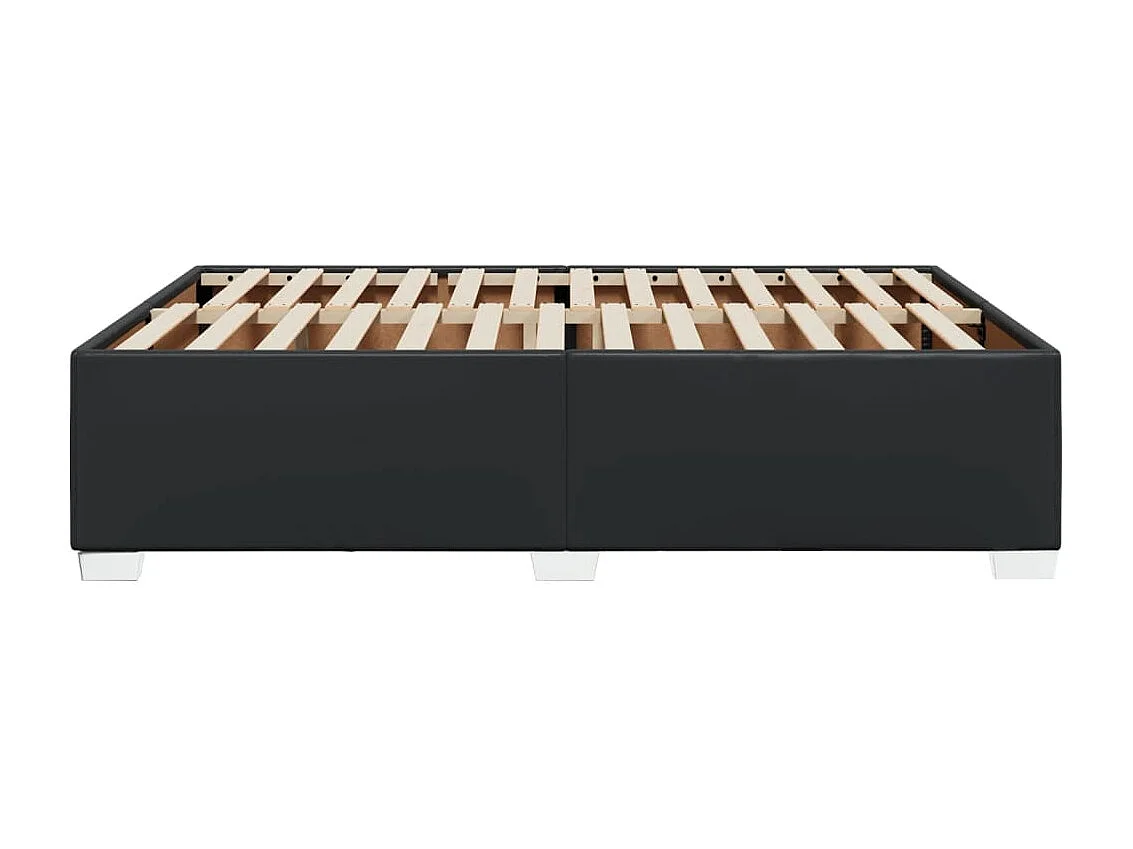 Bedframe kunstleer zwart 160x200 cm