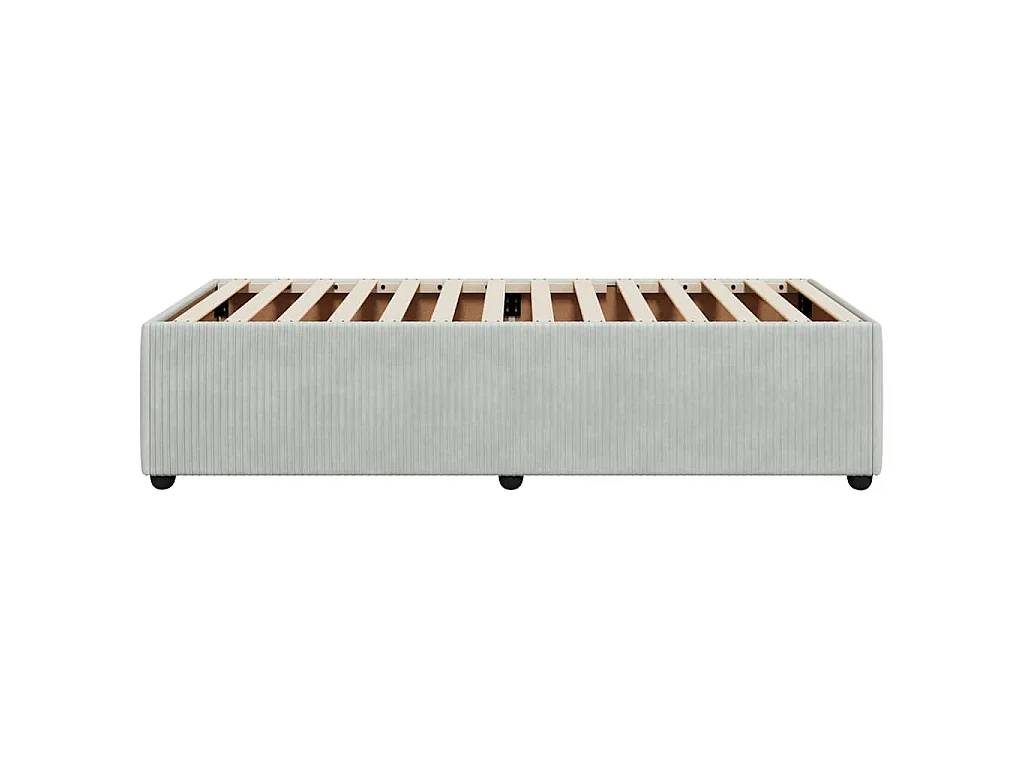 Bedframe zonder matras 90x190 cm fluweel lichtgrijs