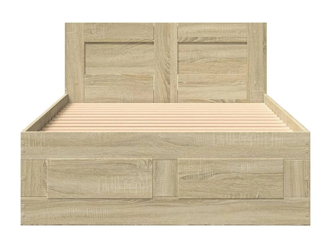 Giroletto con Testiera Rovere Sonoma 90x200cm Legno Multistrato