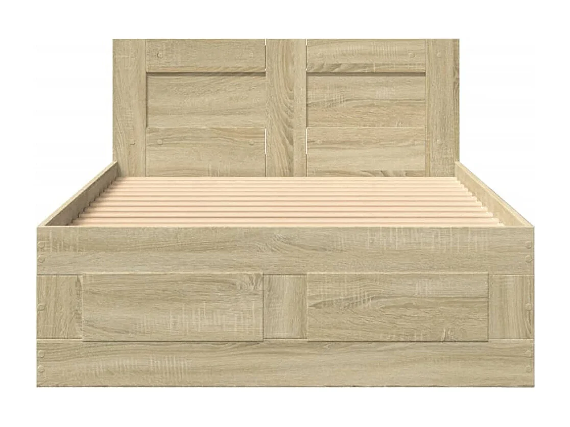 Giroletto con Testiera Rovere Sonoma 75x190cm Legno Multistrato