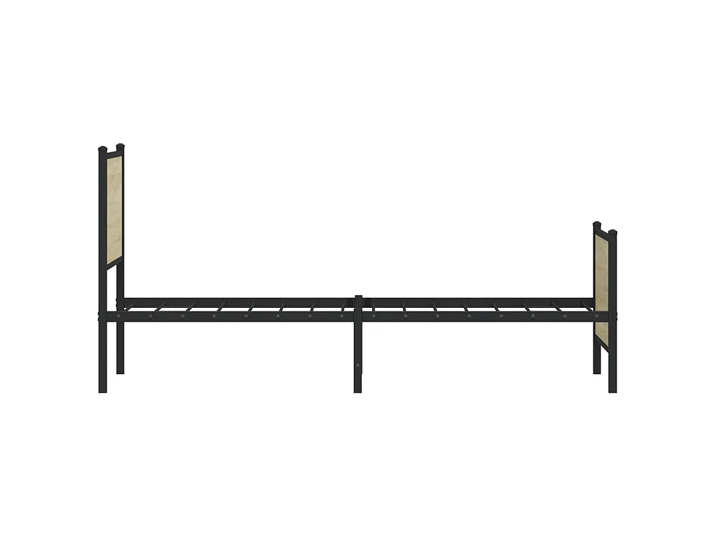 Bedframe zonder matras metaal sonoma eikenkleurig 90x200 cm