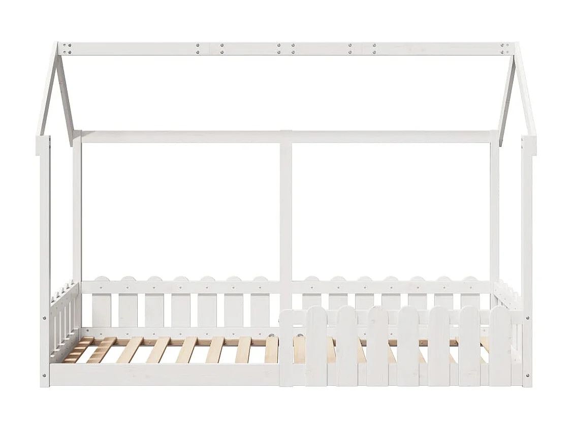 Cadre de lit d'enfants forme de maison sans matelas 80x200 cm