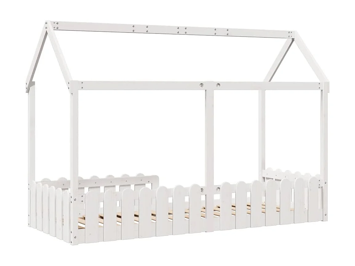 Cadre de lit d'enfants forme de maison sans matelas 80x200 cm