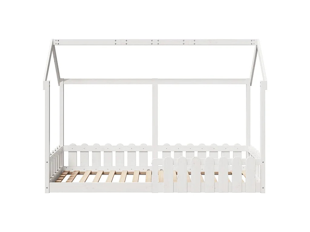 Cadre de lit d'enfants forme de maison sans matelas 80x200 cm