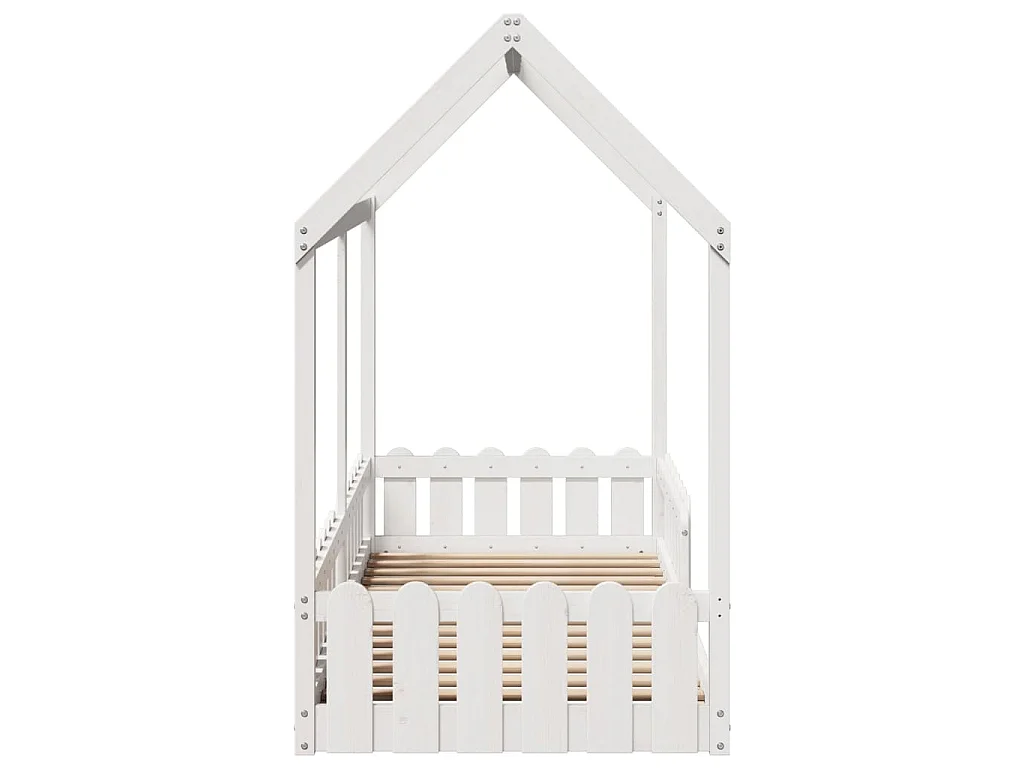 Cadre de lit d'enfants forme de maison sans matelas 80x200 cm