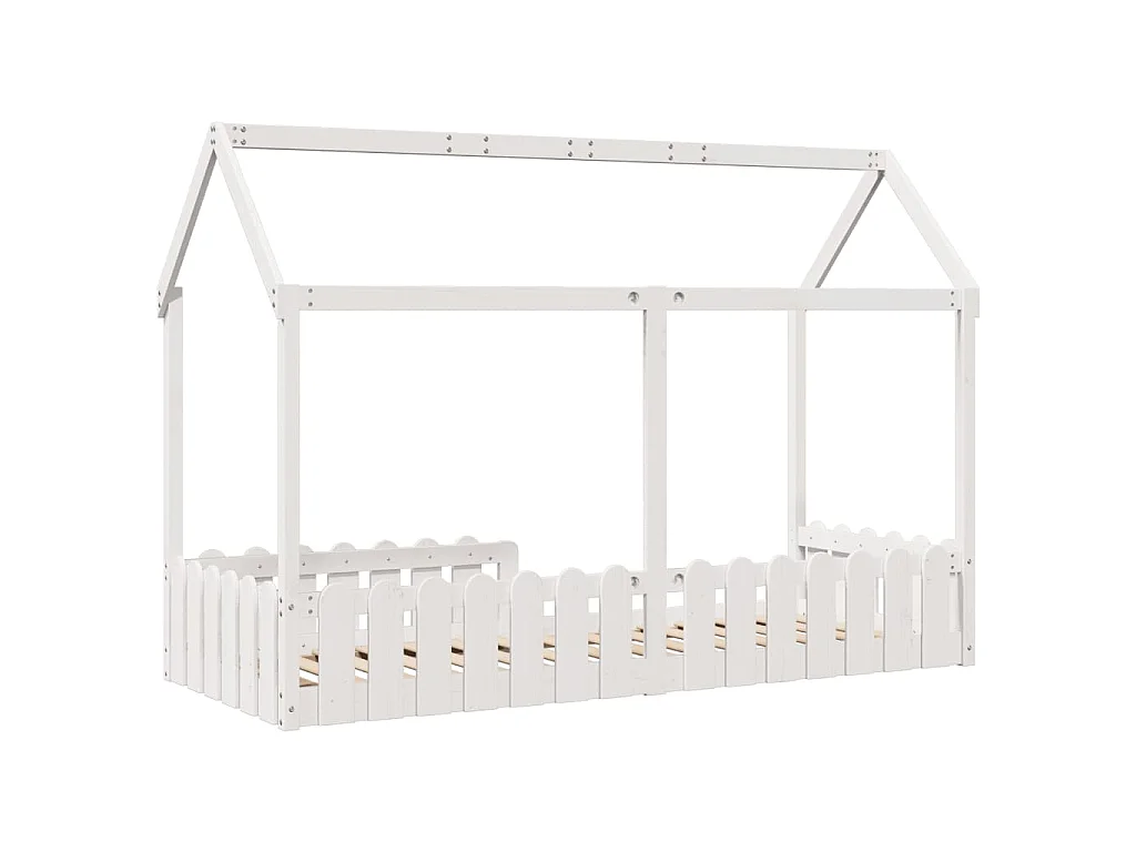Cadre de lit d'enfants forme de maison sans matelas 80x200 cm