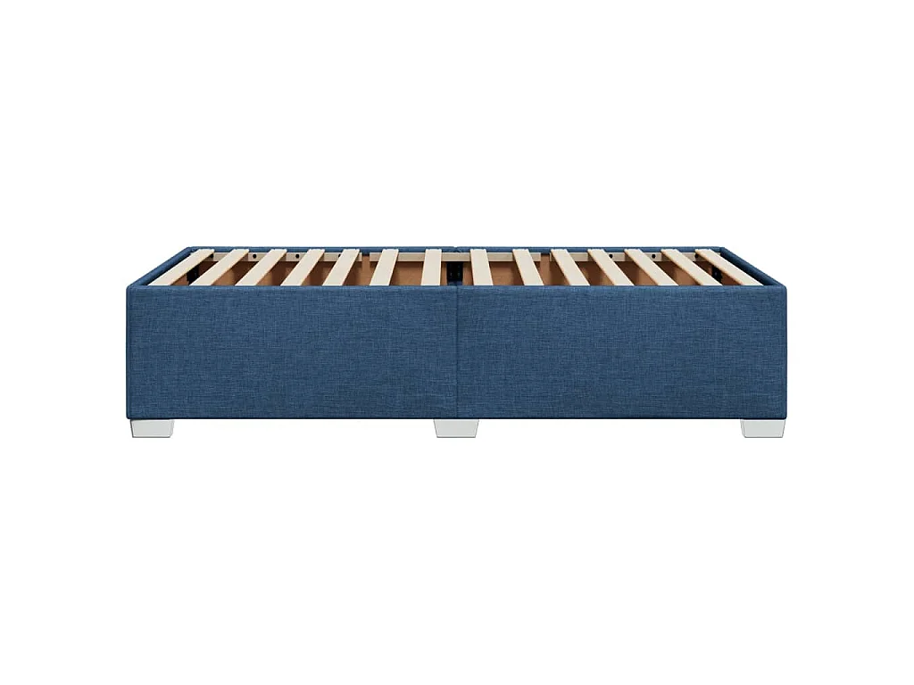 Bettgestell ohne Matratze Blau 100x200 cm Stoff