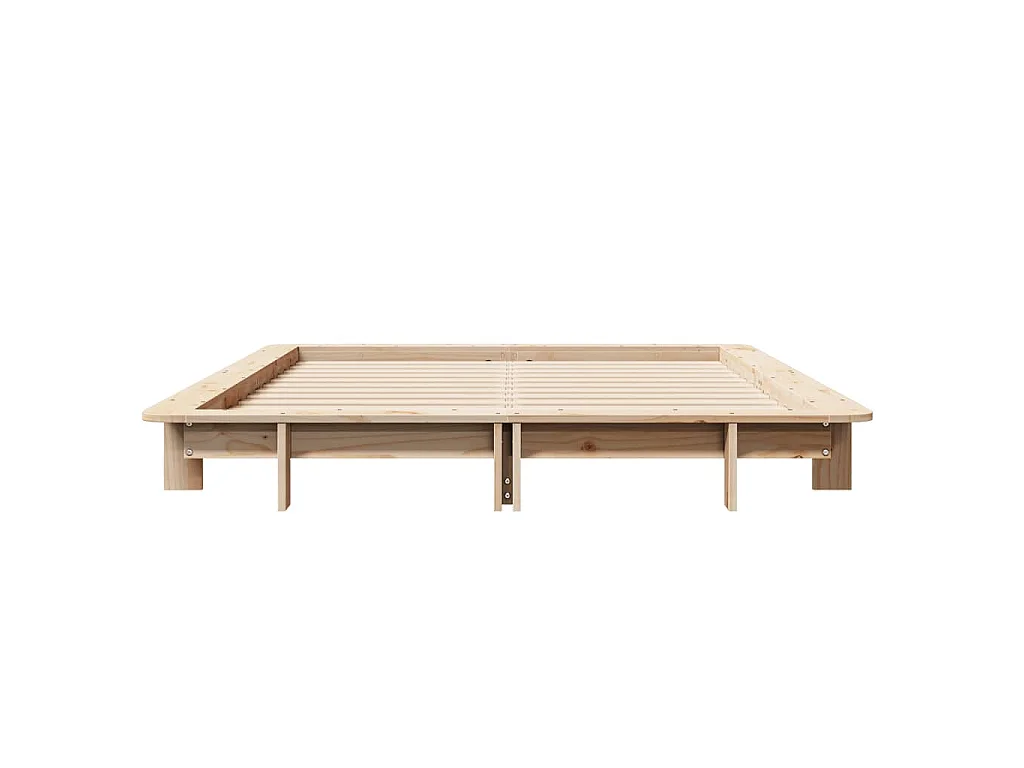 Cadre de lit sans matelas 120x190 cm bois de pin massif