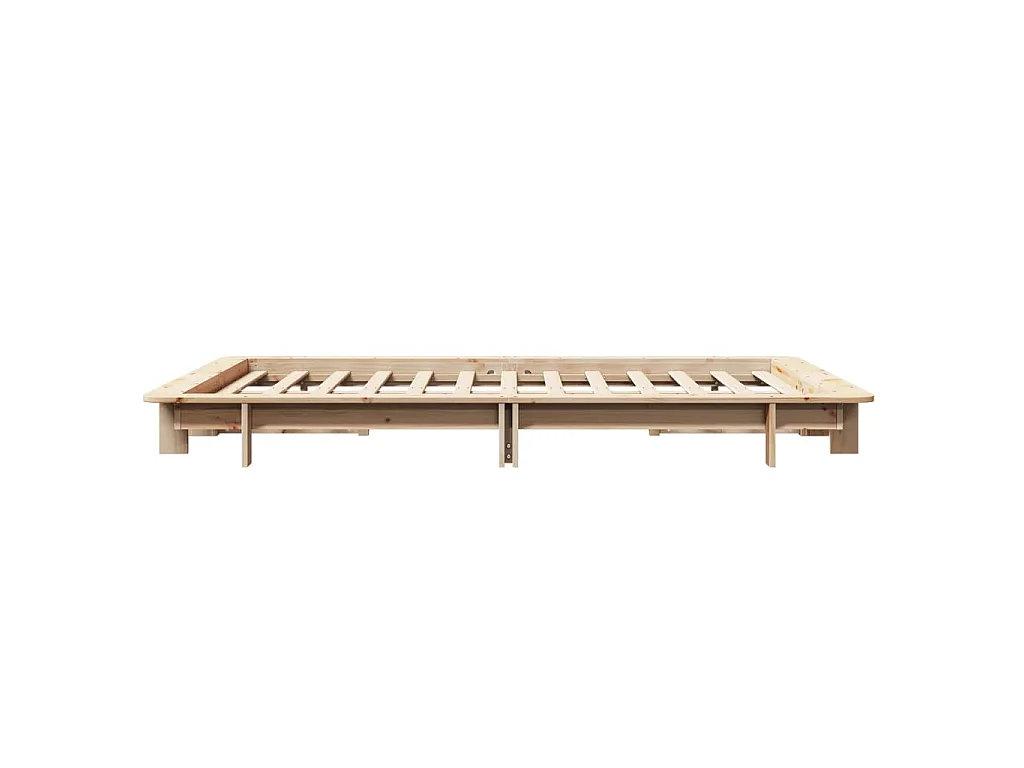 Cadre de lit sans matelas 120x190 cm bois de pin massif