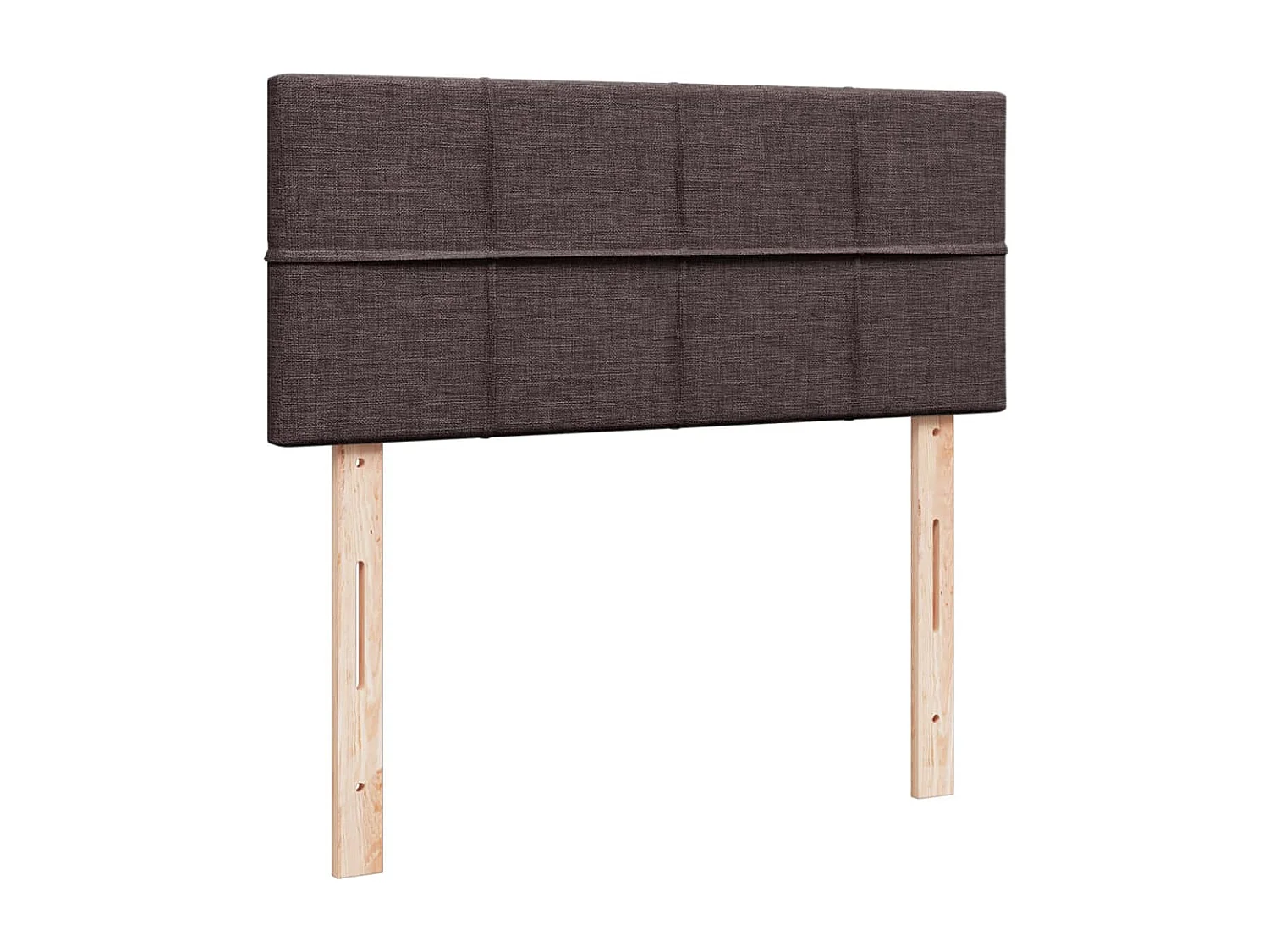 Boxspring met matras stof donkerbruin 120x200 cm