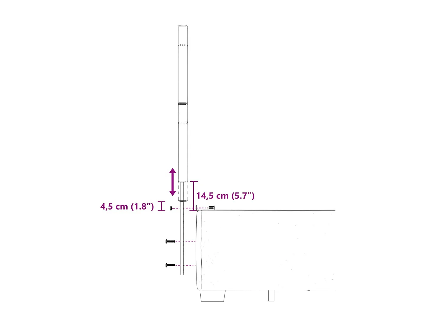 Boxspringbett mit Matratze Dunkelbraun 140x200 cm Stoff