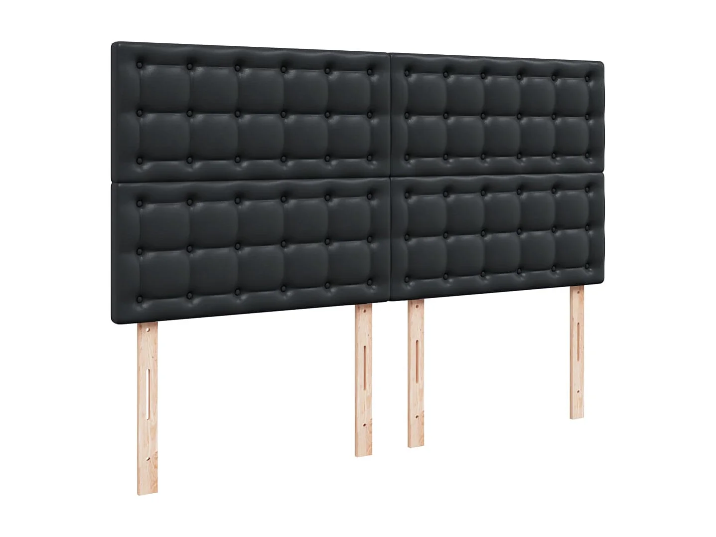 Cama com molas/colchão 180x200 cm couro artificial preto