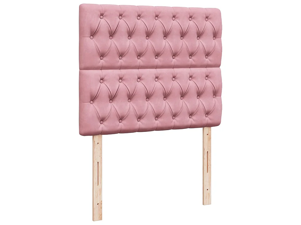 Boxspringbett mit Matratze Rosa 120x200 cm Samt