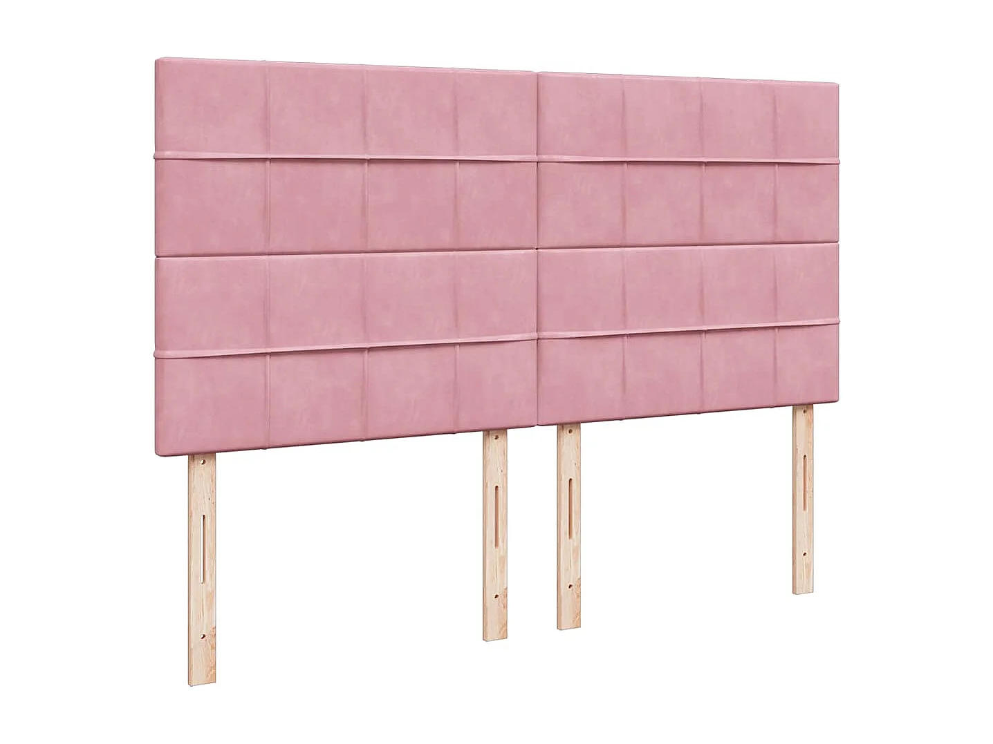 Cama com molas/colchão 200x200 cm veludo rosa