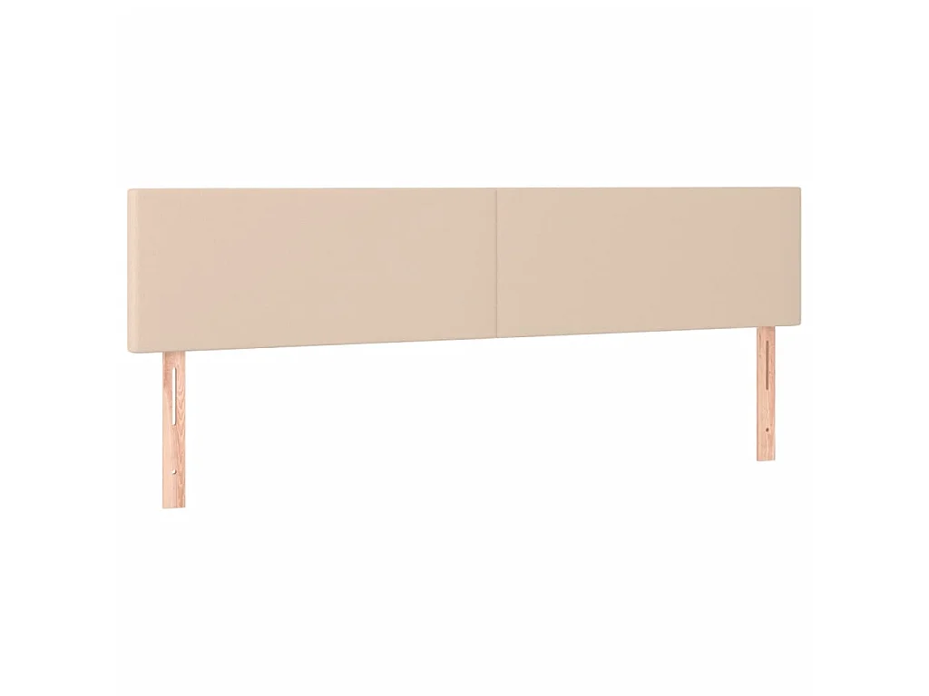 Boxspring met matras kunstleer cappuccinokleurig 120x190 cm