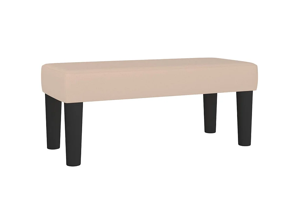 Boxspring met matras kunstleer cappuccinokleurig 120x190 cm