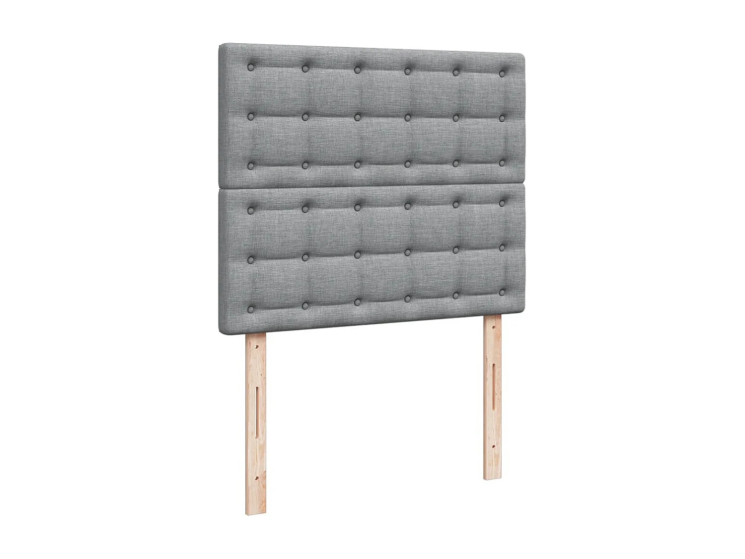 Boxspring met matras stof lichtgrijs 120x200 cm