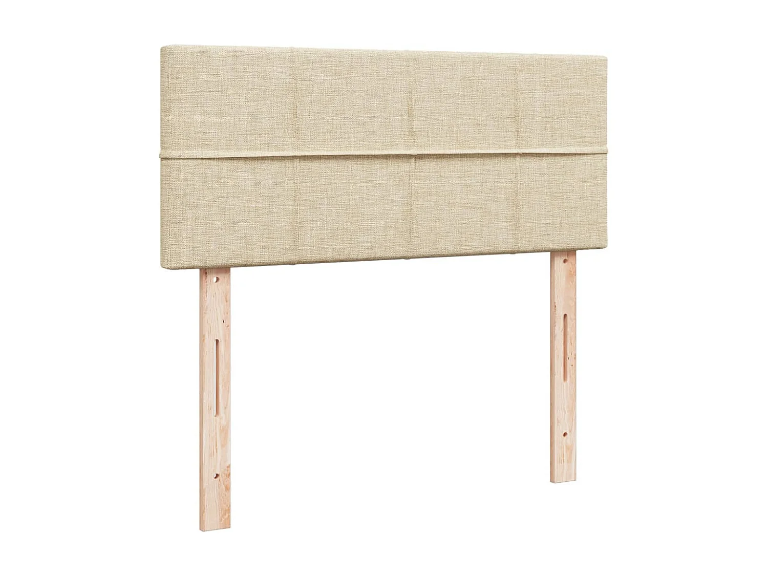 Boxspringbett mit Matratze Creme 120x190 cm Stoff