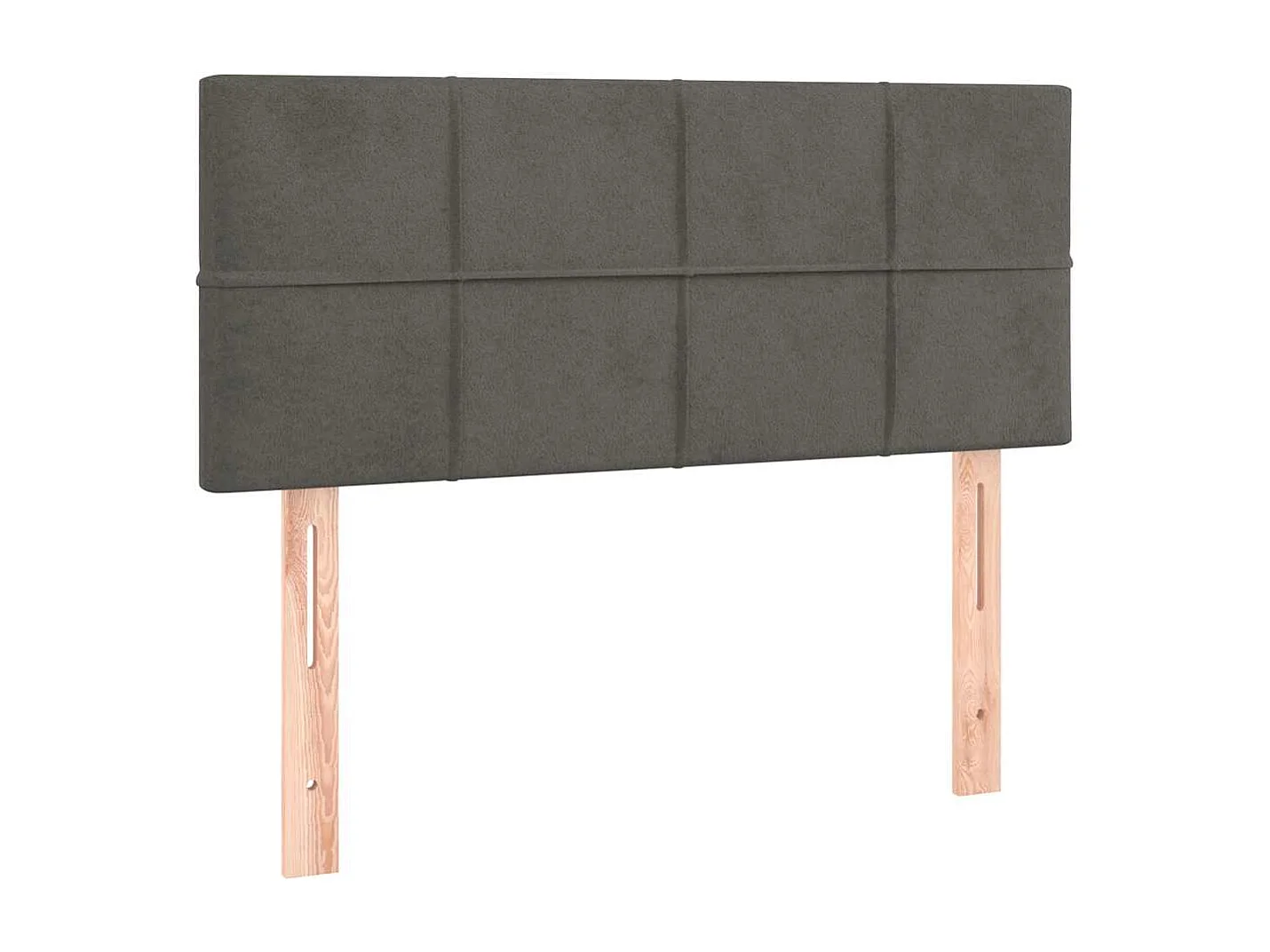 Sommier à lattes de lit avec matelas LED gris foncé 120x190 cm