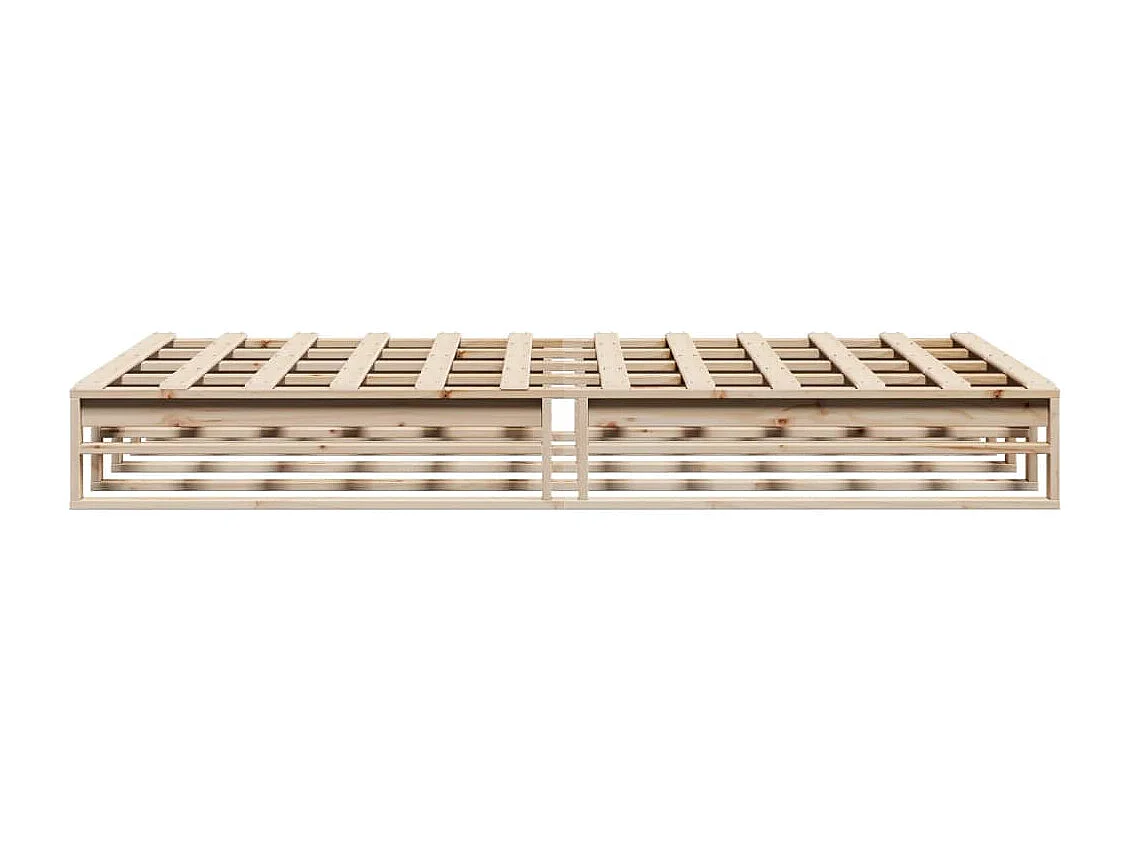 Letto senza Materasso 150x200 cm in Legno Massello di Pino