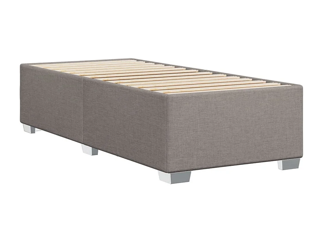 Cadre de lit sans matelas taupe 90x190 cm tissu