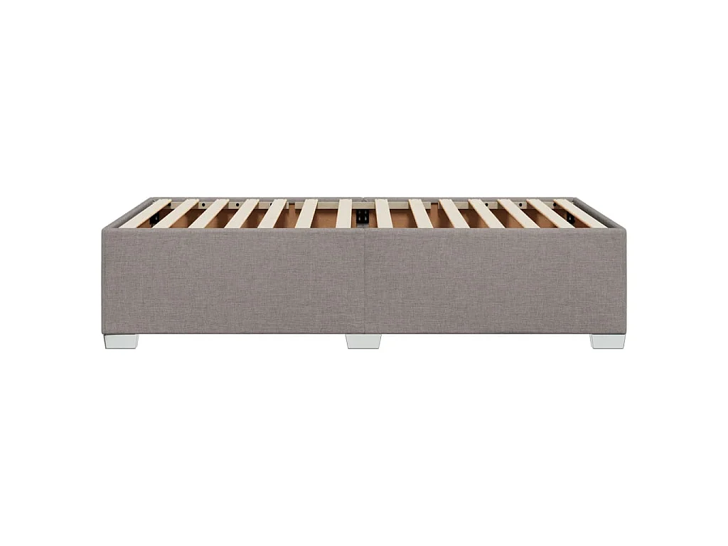Bettgestell ohne Matratze Taupe 90x190 cm Stoff
