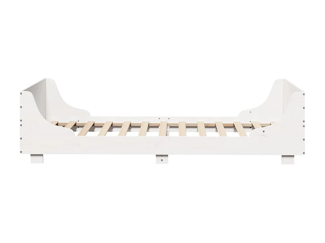 Estructura cama sin colchón madera maciza pino blanca 100x200cm