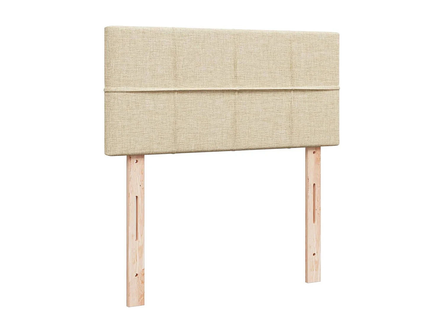 Giroletto a Molle con Materasso Crema 100x200 cm in Tessuto