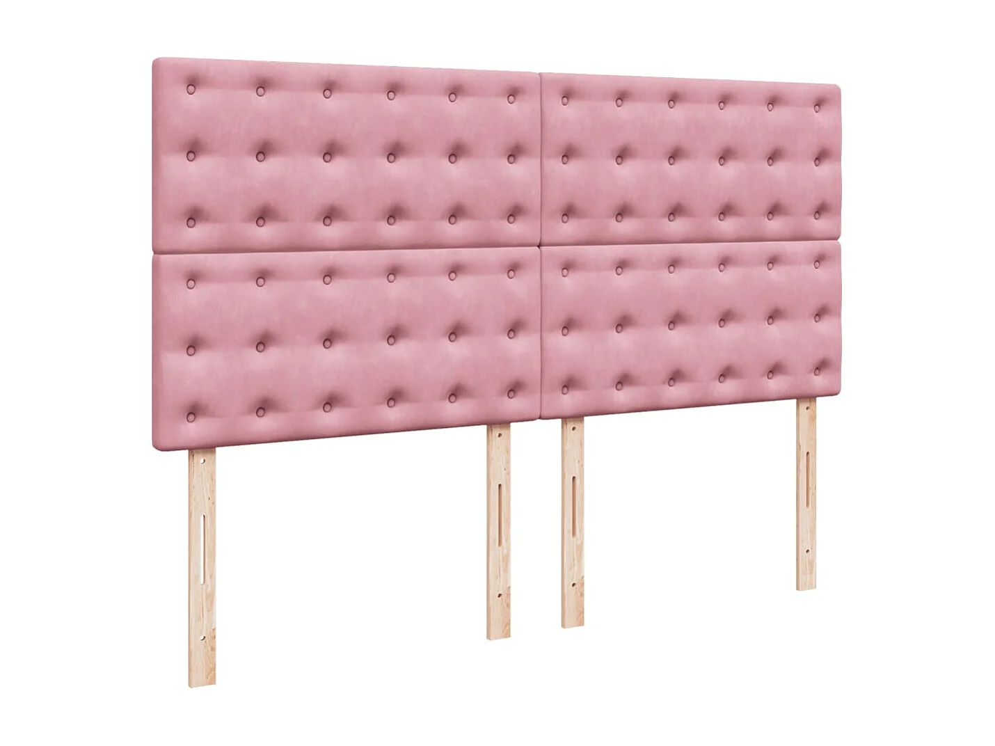 Sommier à lattes de lit avec matelas Rose 200x200 cm Velours