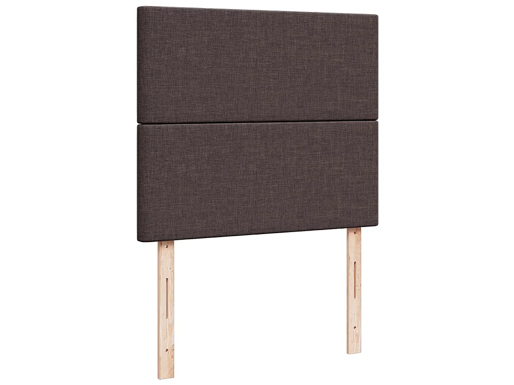 Boxspringbett mit Matratze Dunkelbraun 120x200 cm Stoff