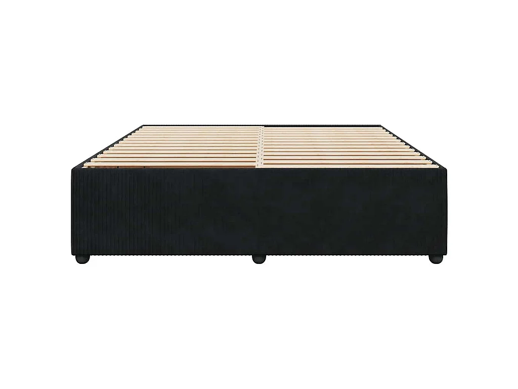 Bedframe zonder matras 180x200 cm fluweel zwart