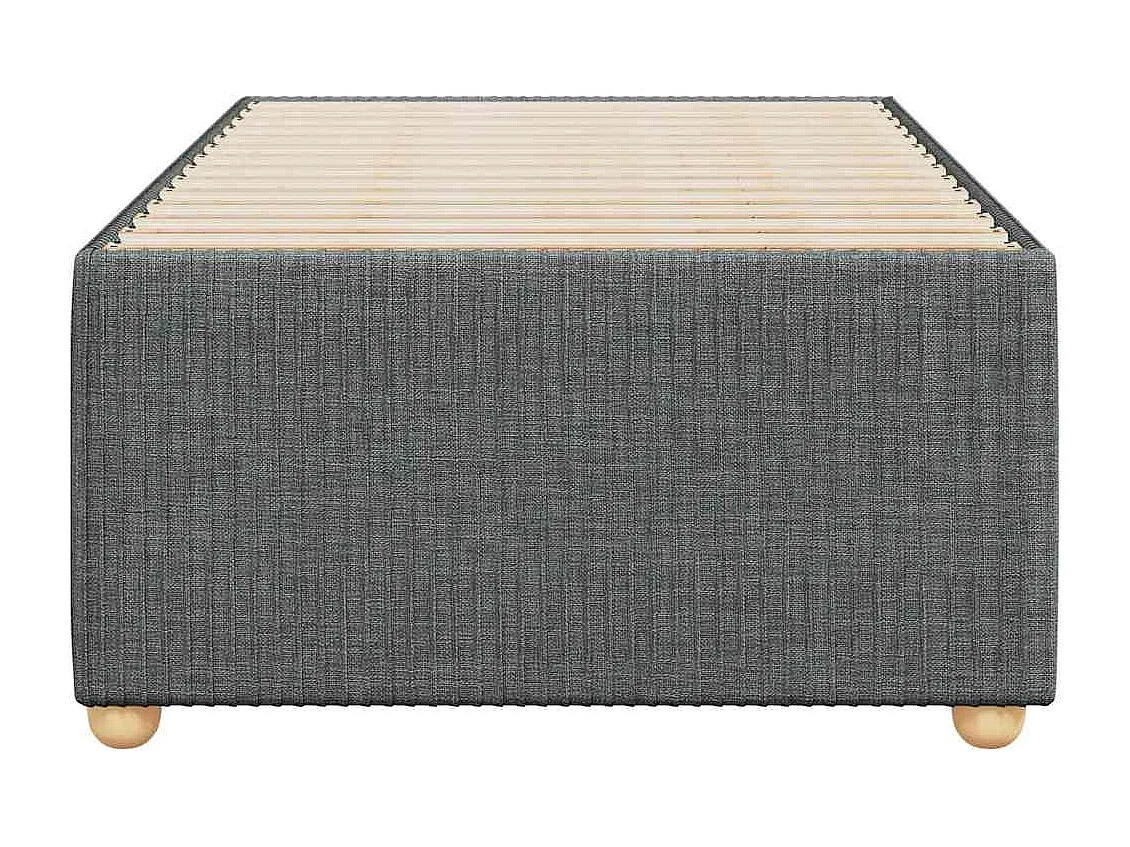 Bedframe zonder matras 90x190 cm stof donkergrijs