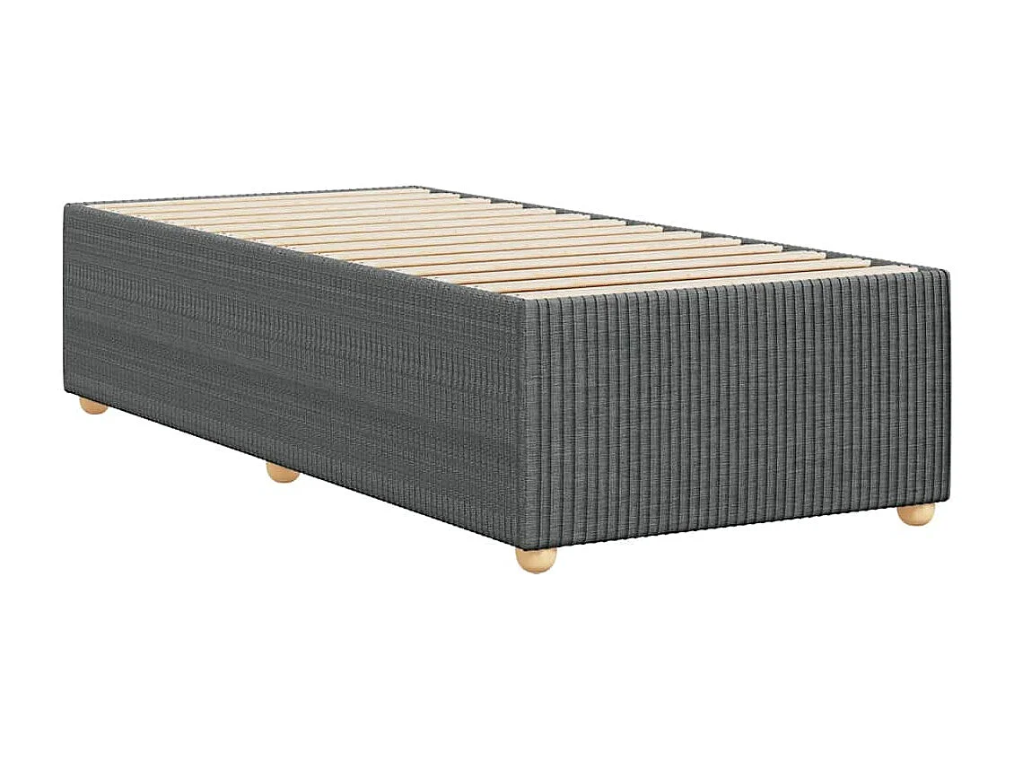 Bedframe zonder matras 90x190 cm stof donkergrijs