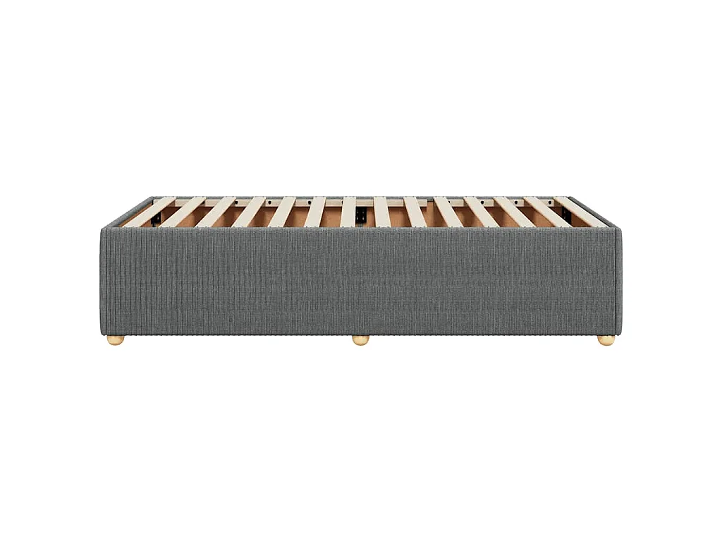 Bedframe zonder matras 90x190 cm stof donkergrijs