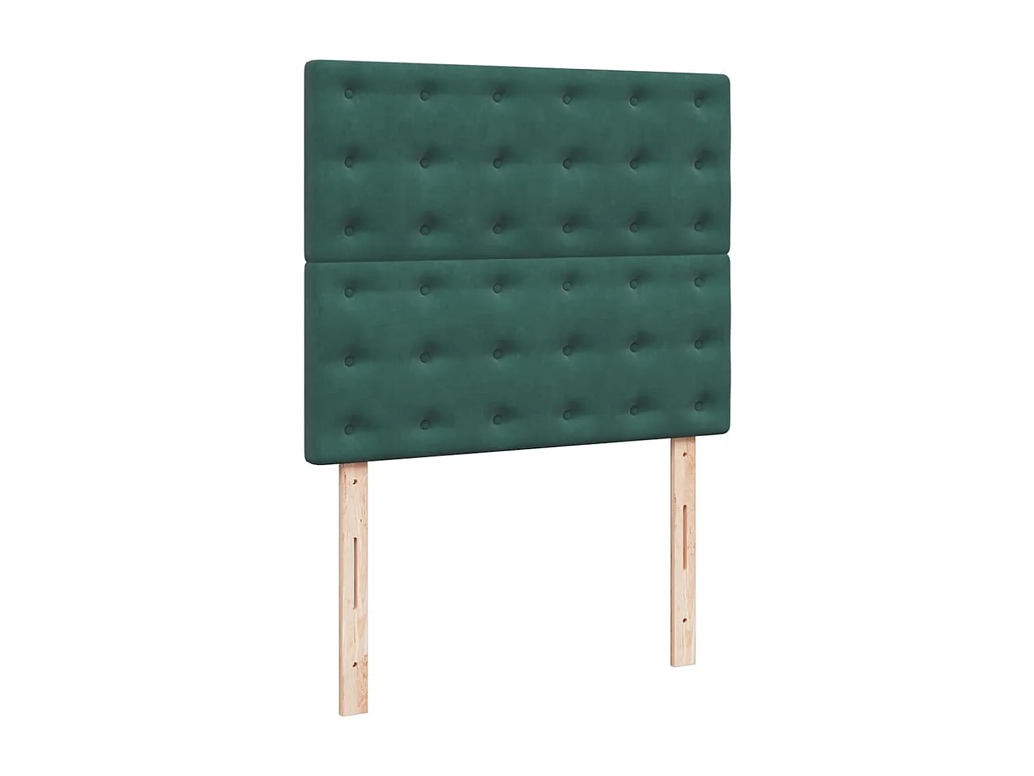 Sommier à lattes de lit et matelas Vert foncé 120x200cm Velours