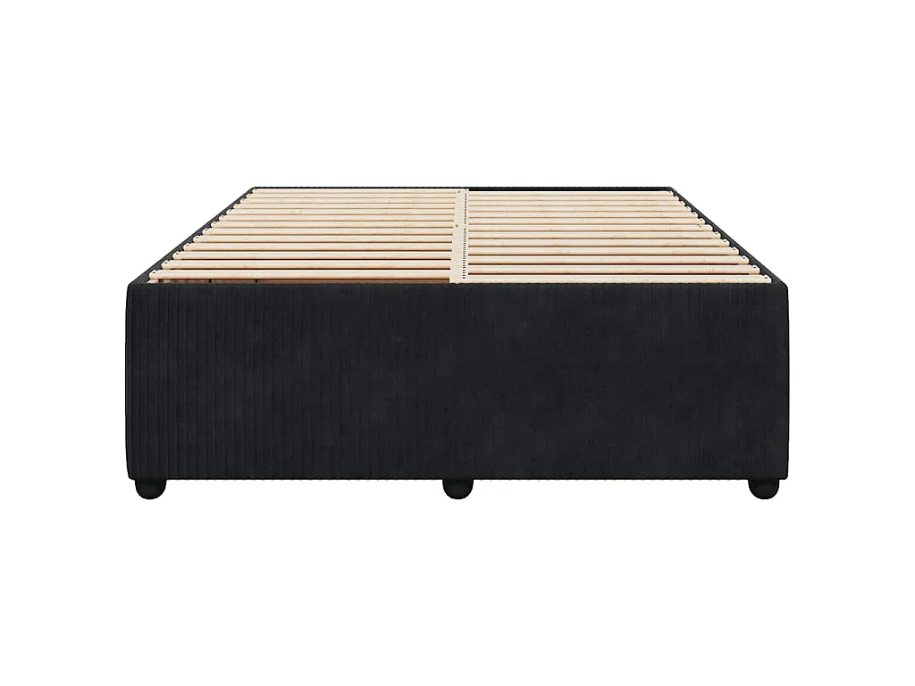 Bedframe zonder matras 140x200 cm fluweel zwart